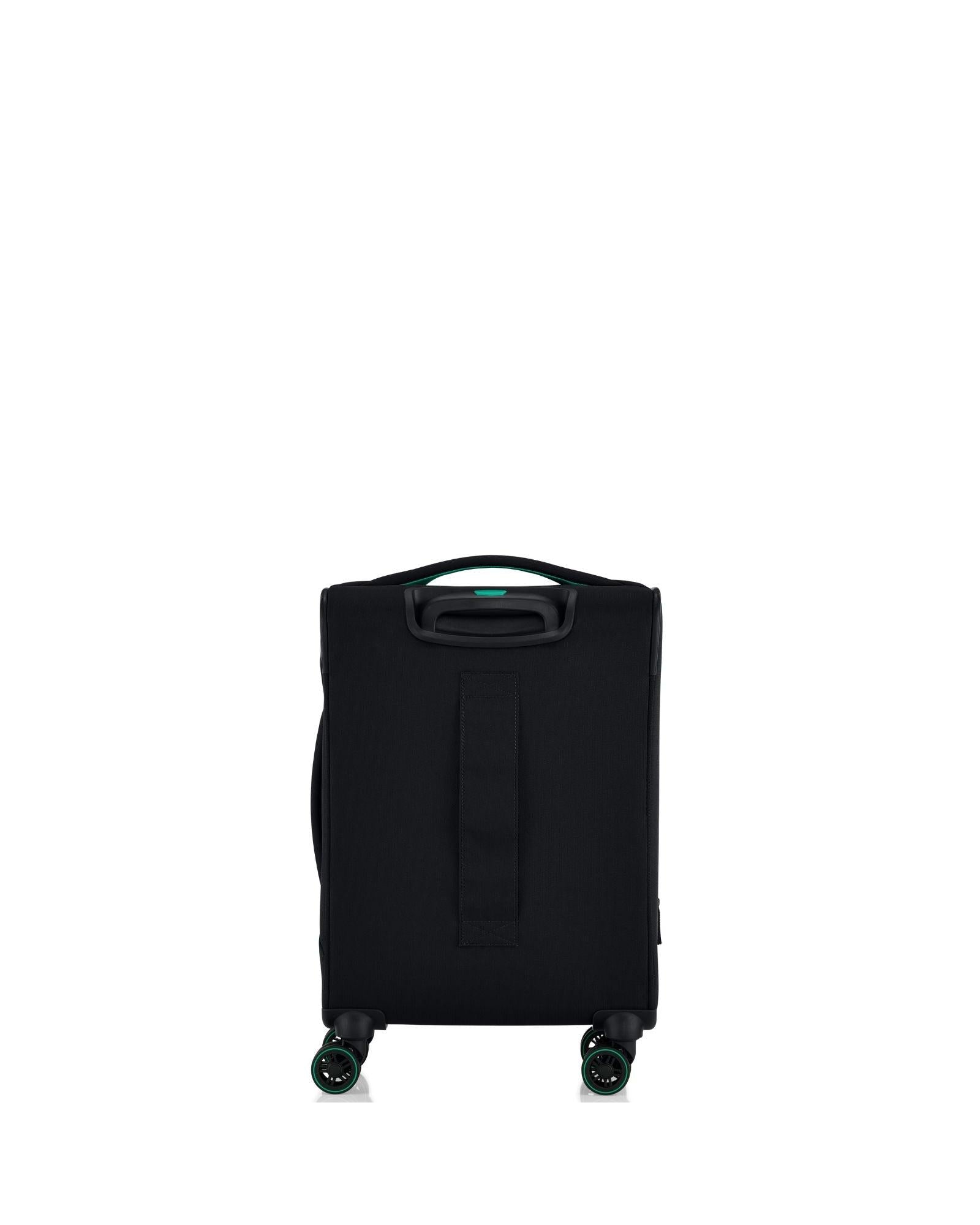 American Tourister Applite 5 Expandable Softside Carry-On Spinner Suitcase - 55cm - Black Back Image 4