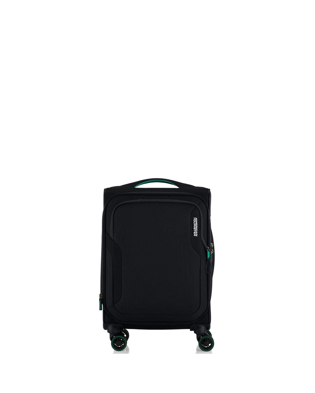 American Tourister Applite 5 Expandable Softside Carry-On Spinner Suitcase - 55cm - Black Front Image 3