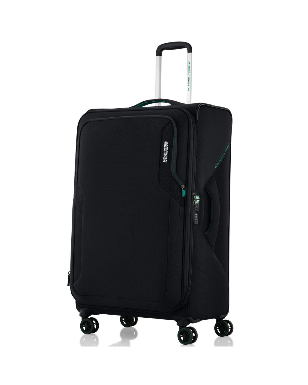 American Tourister Applite 5 Expandable Softside Large Spinner Suitcase - 82cm - Black Front Right Image 1