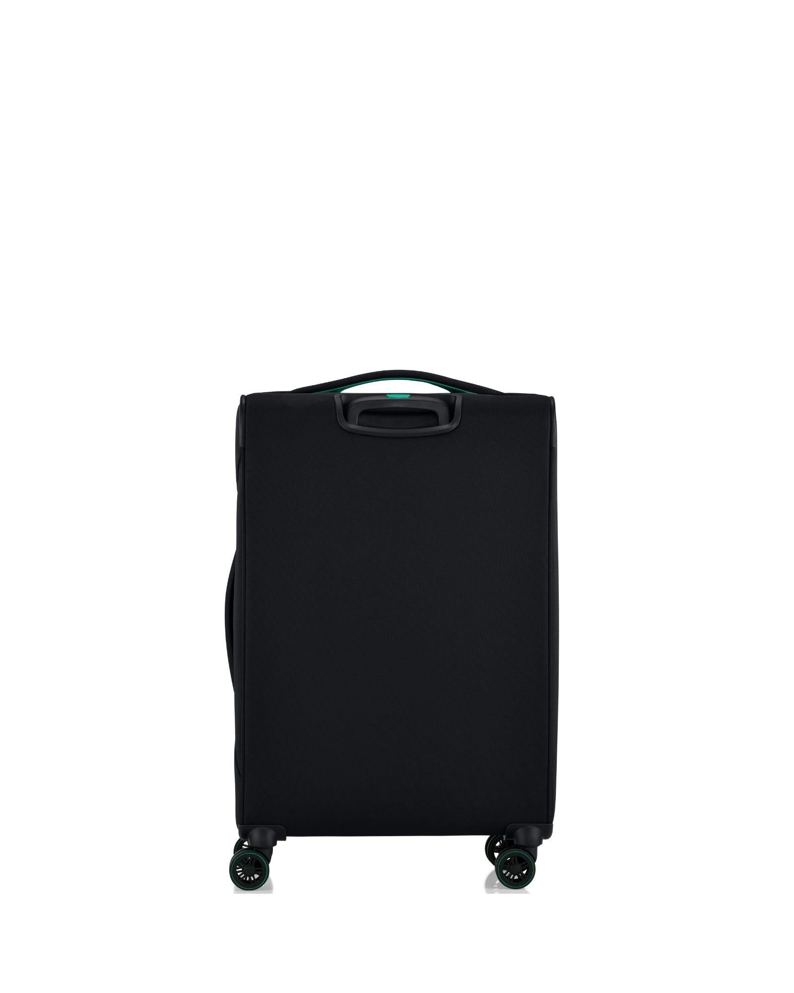 American Tourister Applite 5 Expandable Softside 3-Piece Spinner Luggage Set - Black Back Image 3