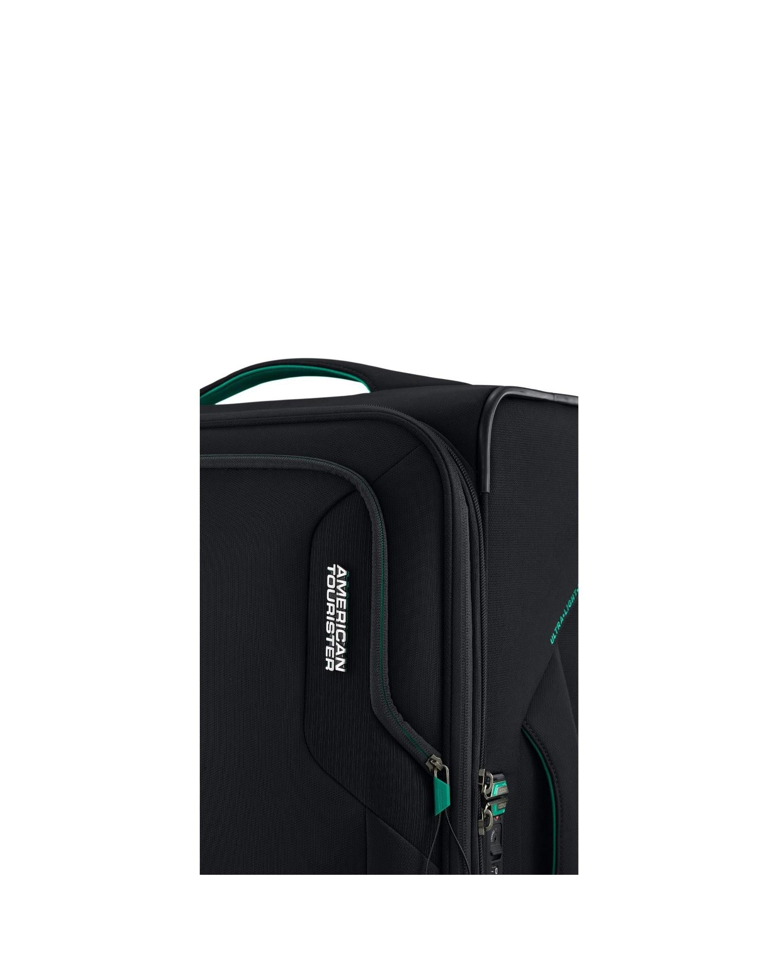 American Tourister Applite 5 Expandable Softside Medium Spinner Suitcase - 72cm - Black Front Image 5