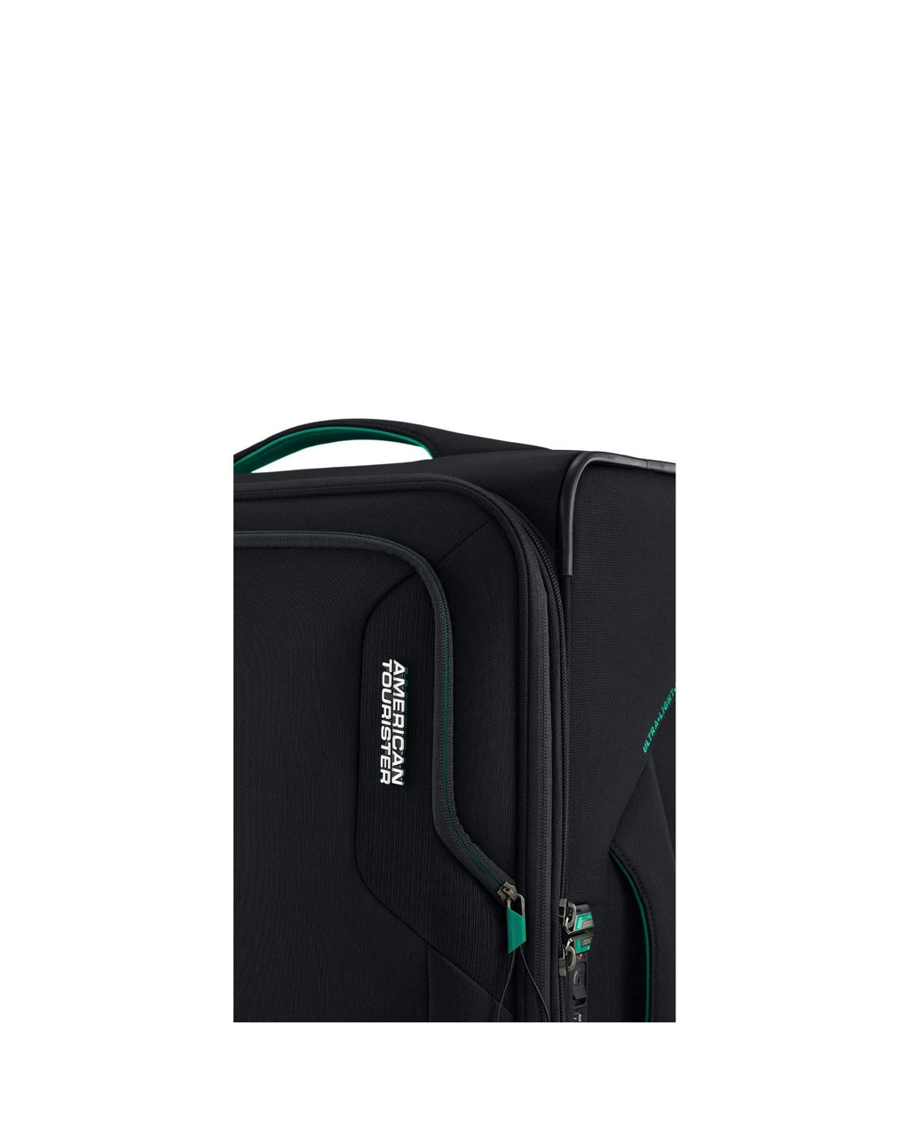 American Tourister Applite 5 Expandable Softside 3-Piece Spinner Luggage Set - Black Front Image 8