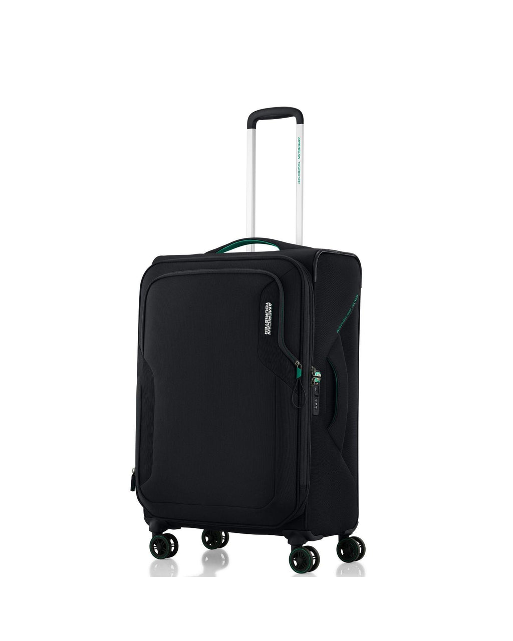 American Tourister Applite 5 Expandable Softside Medium Spinner Suitcase - 72cm - Black Front Right Image 1