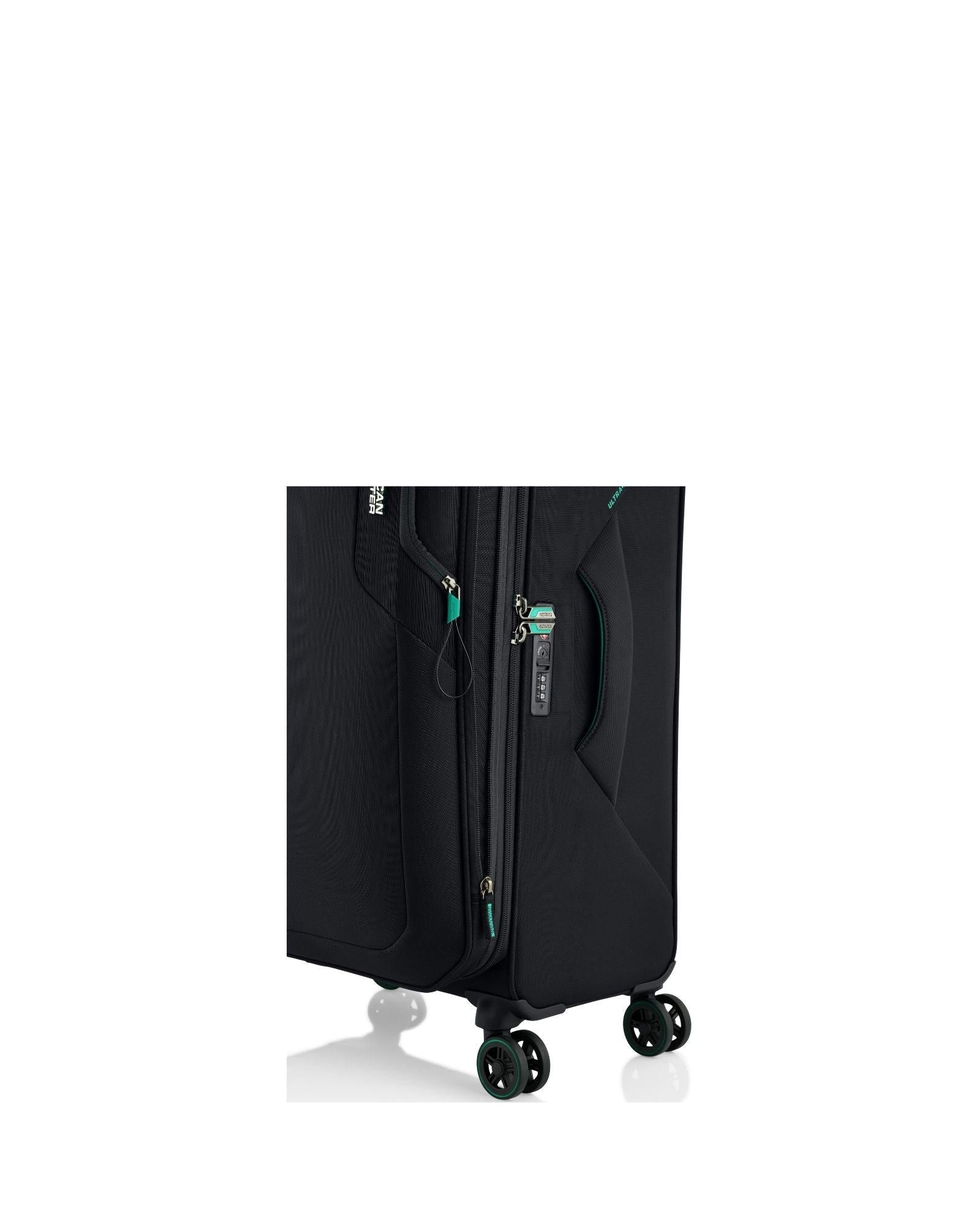 American Tourister Applite 5 Expandable Softside 3-Piece Spinner Luggage Set - Black Image 4