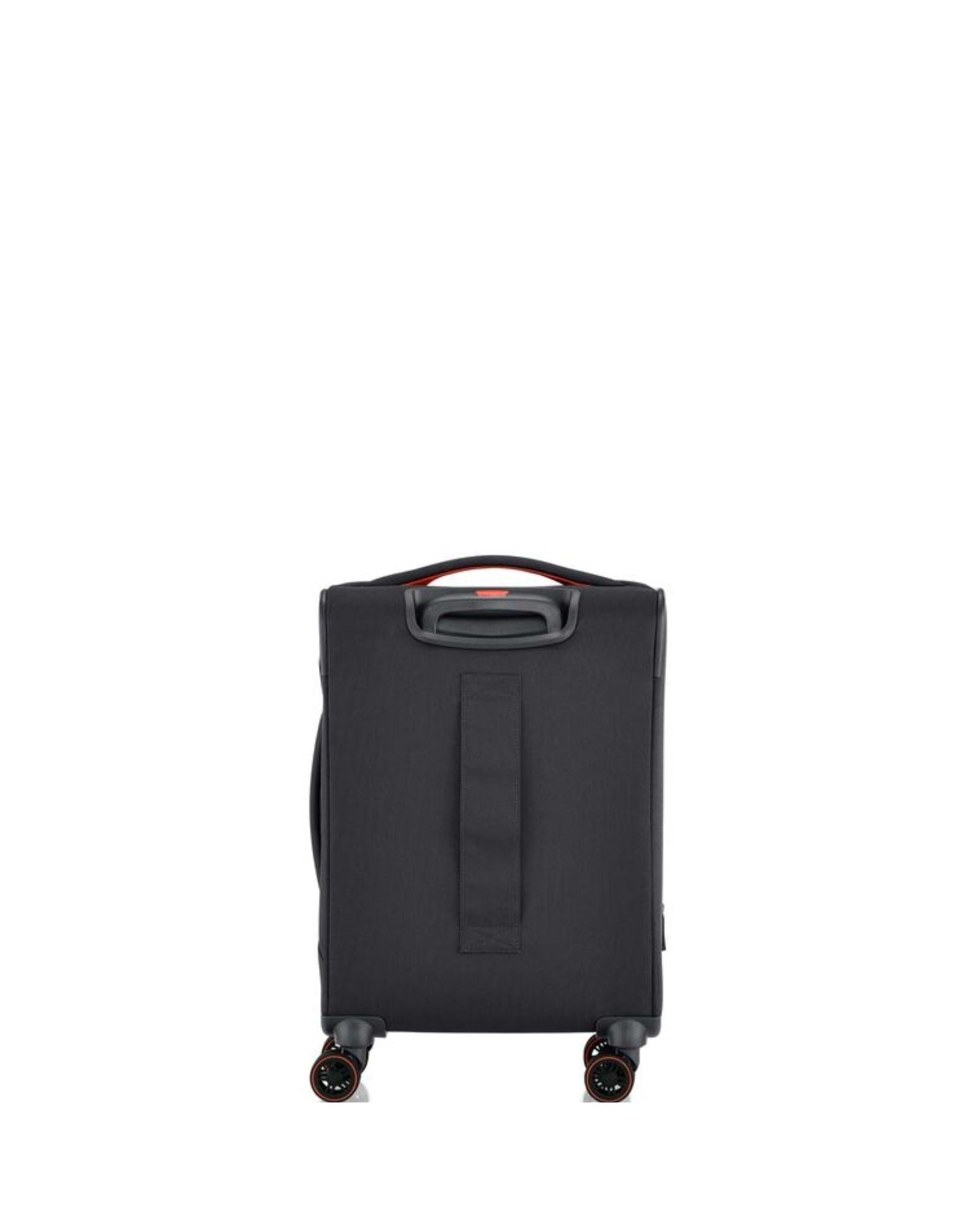 American Tourister Applite 5 Expandable Softside Carry-On Spinner Suitcase - 55cm - Grey Back Image 4