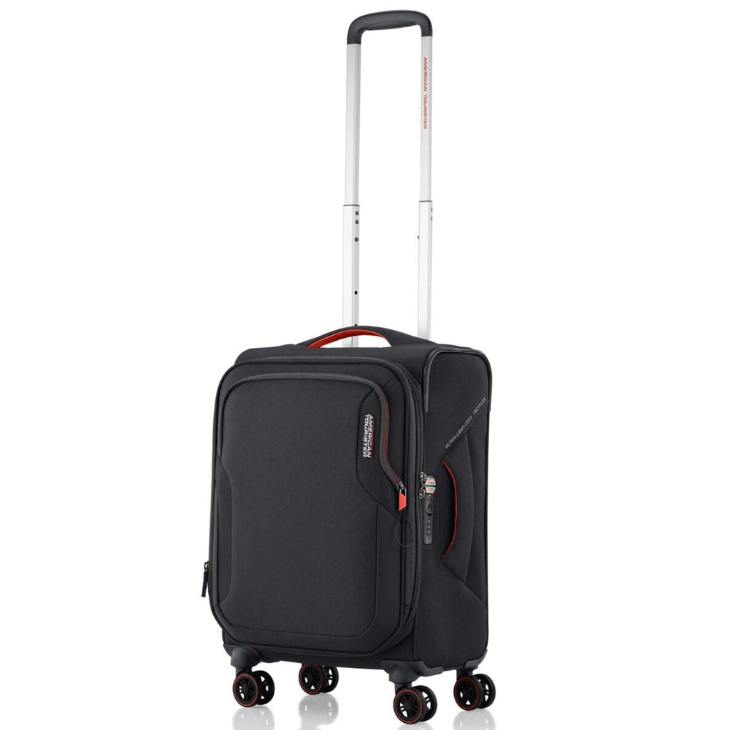 American Tourister Applite 5 Expandable Softside Carry-On Spinner Suitcase - 55cm - Grey