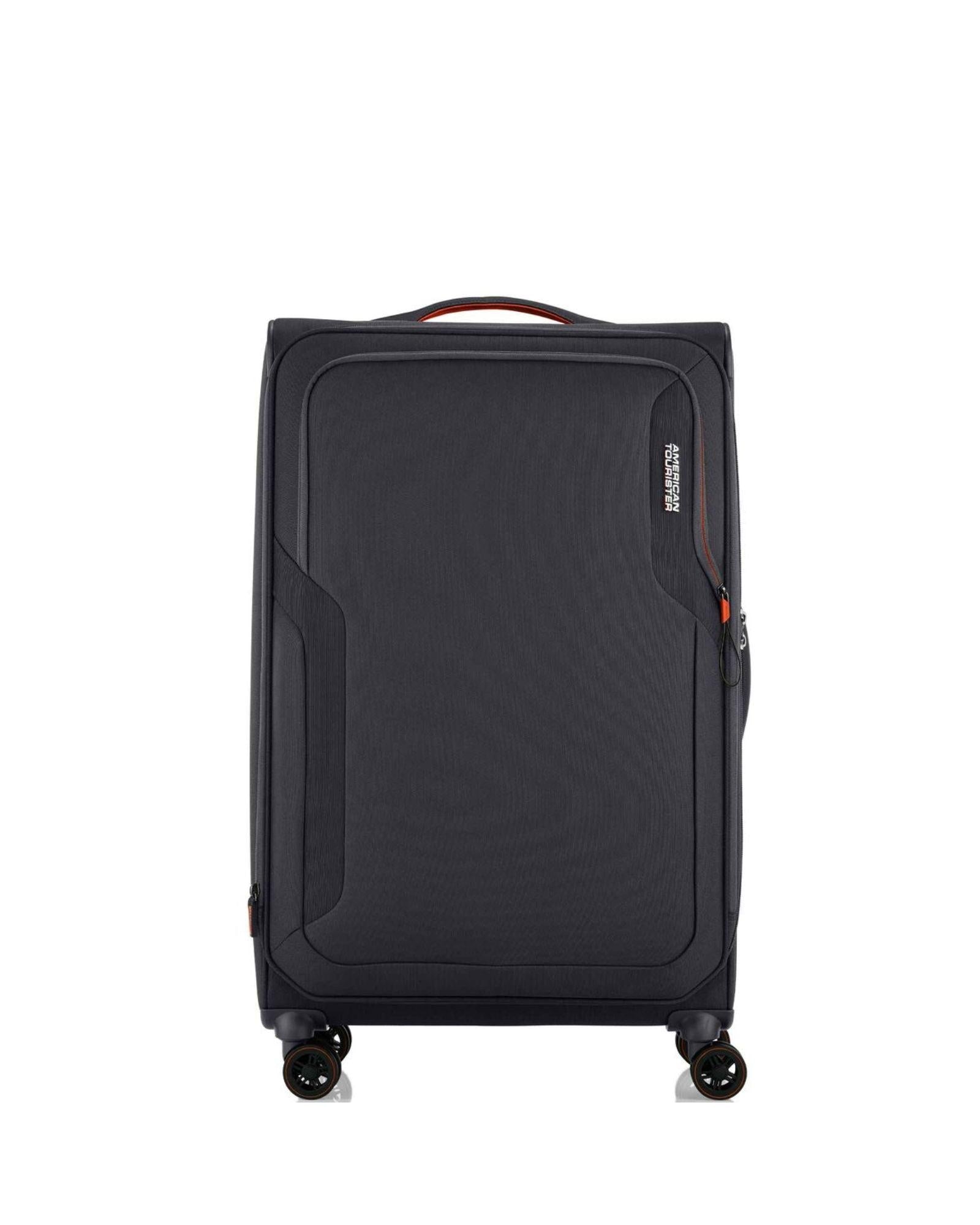 American Tourister Applite 5 Expandable Softside Large Spinner Suitcase - 82cm - Grey Front Image 3