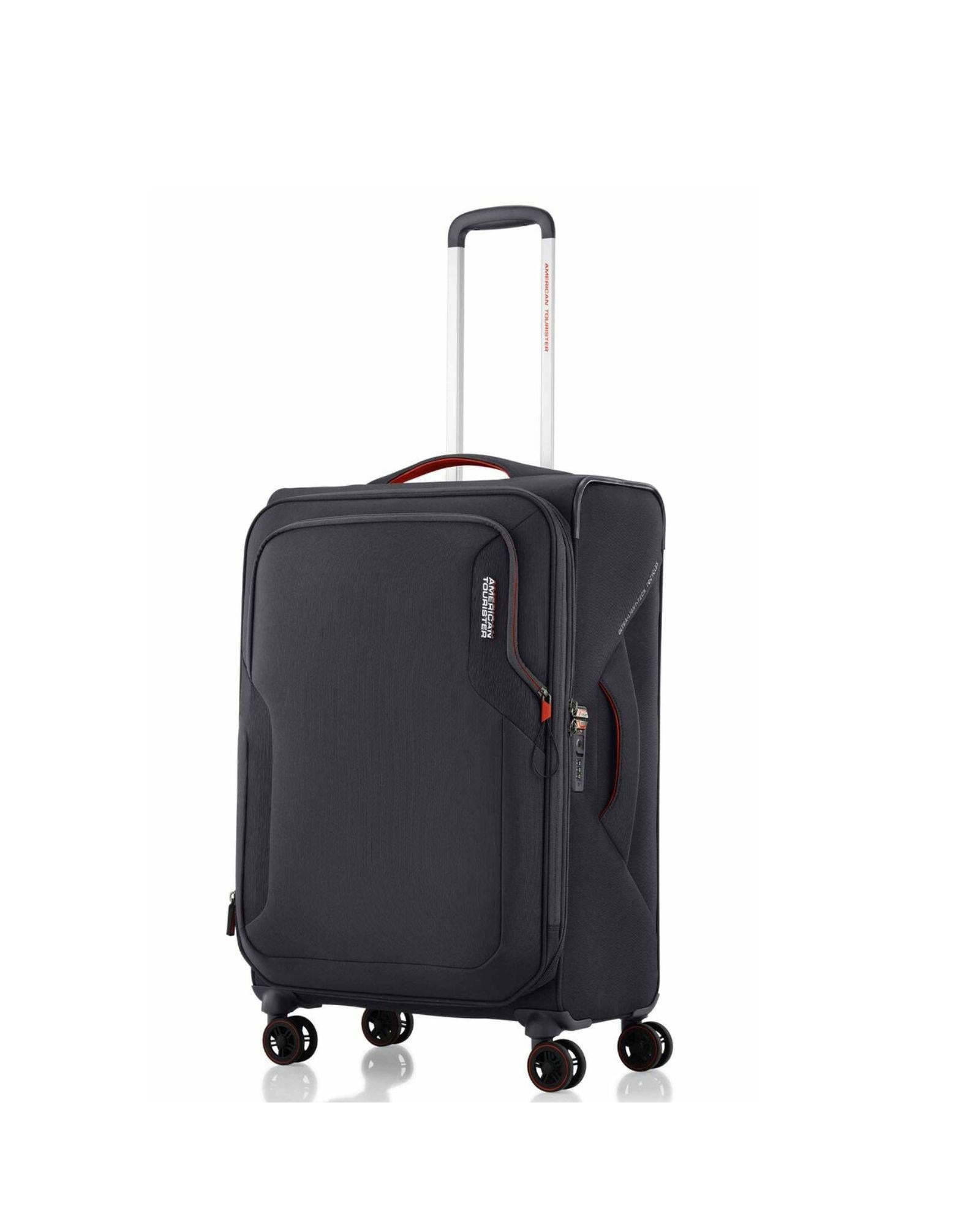 American Tourister Applite 5 Expandable Softside Medium Spinner Suitcase - 72cm - Grey Front Right Image 1