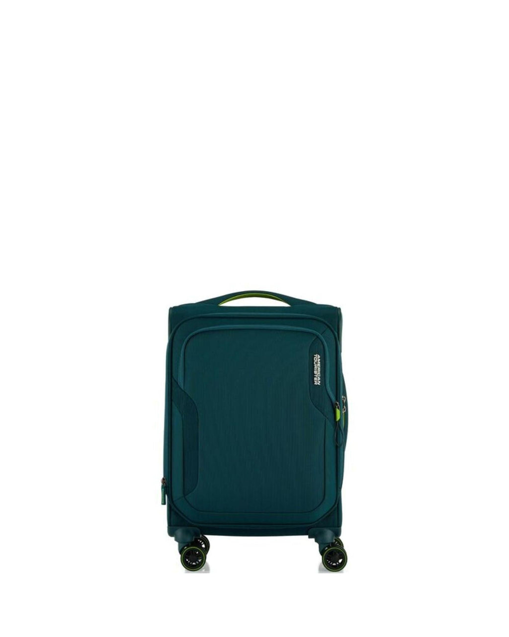 American Tourister Applite 5 Expandable Softside Carry-On Spinner Suitcase - 55cm - Varsity Green Front Image 3