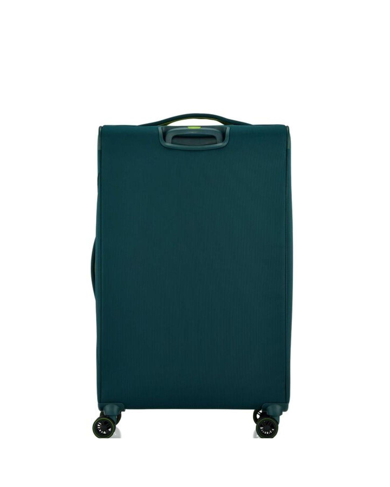 American Tourister Applite 5 Expandable Softside Large Spinner Suitcase - 82cm - Varsity Green Back Image 3