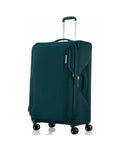 American Tourister Applite 5 Expandable Softside Large Spinner Suitcase - 82cm - Varsity Green Front Right Image 1