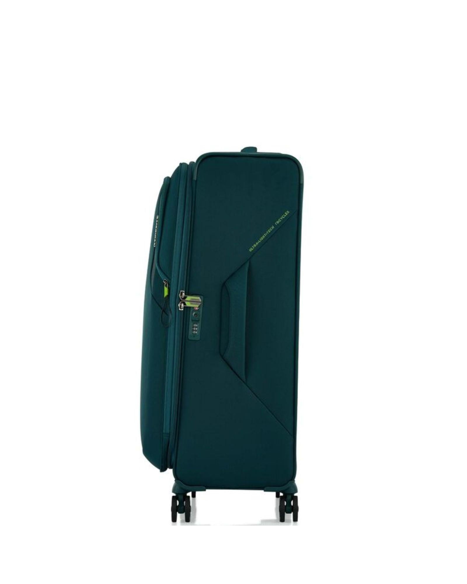 American Tourister Applite 5 Expandable Softside Large Spinner Suitcase - 82cm - Varsity Green Image 6