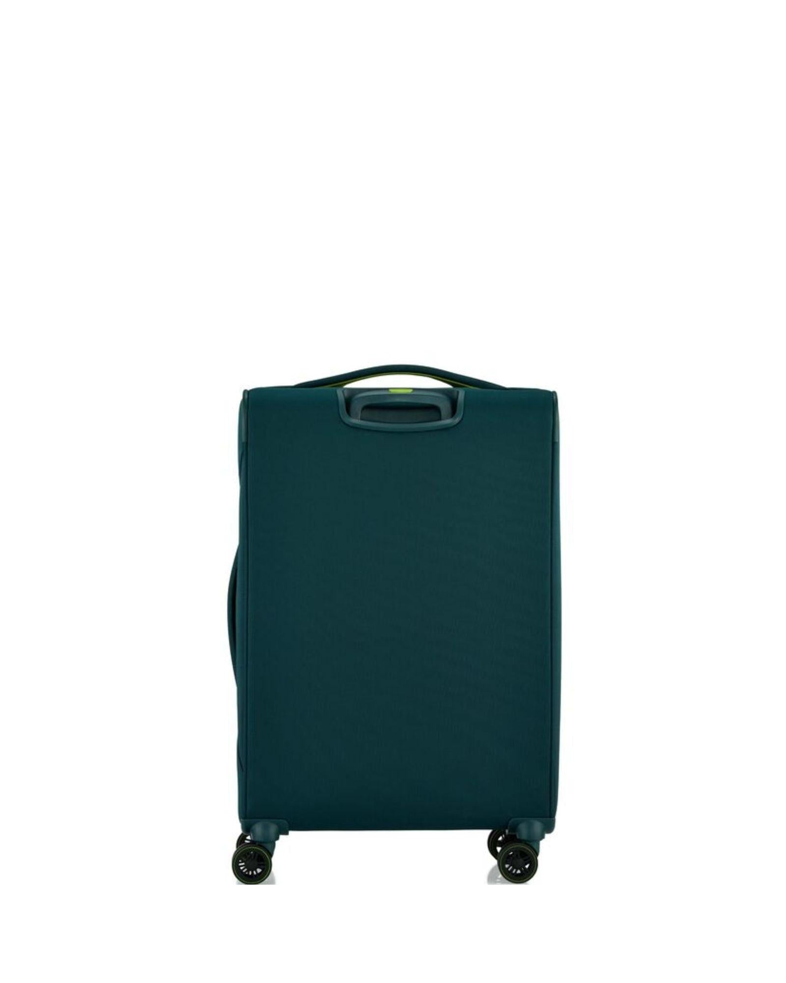American Tourister Applite 5 Expandable Softside Medium Spinner Suitcase - 72cm - Varsity Green Back Image 4