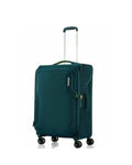 American Tourister Applite 5 Expandable Softside Medium Spinner Suitcase - 72cm - Varsity Green Front Right Image 1