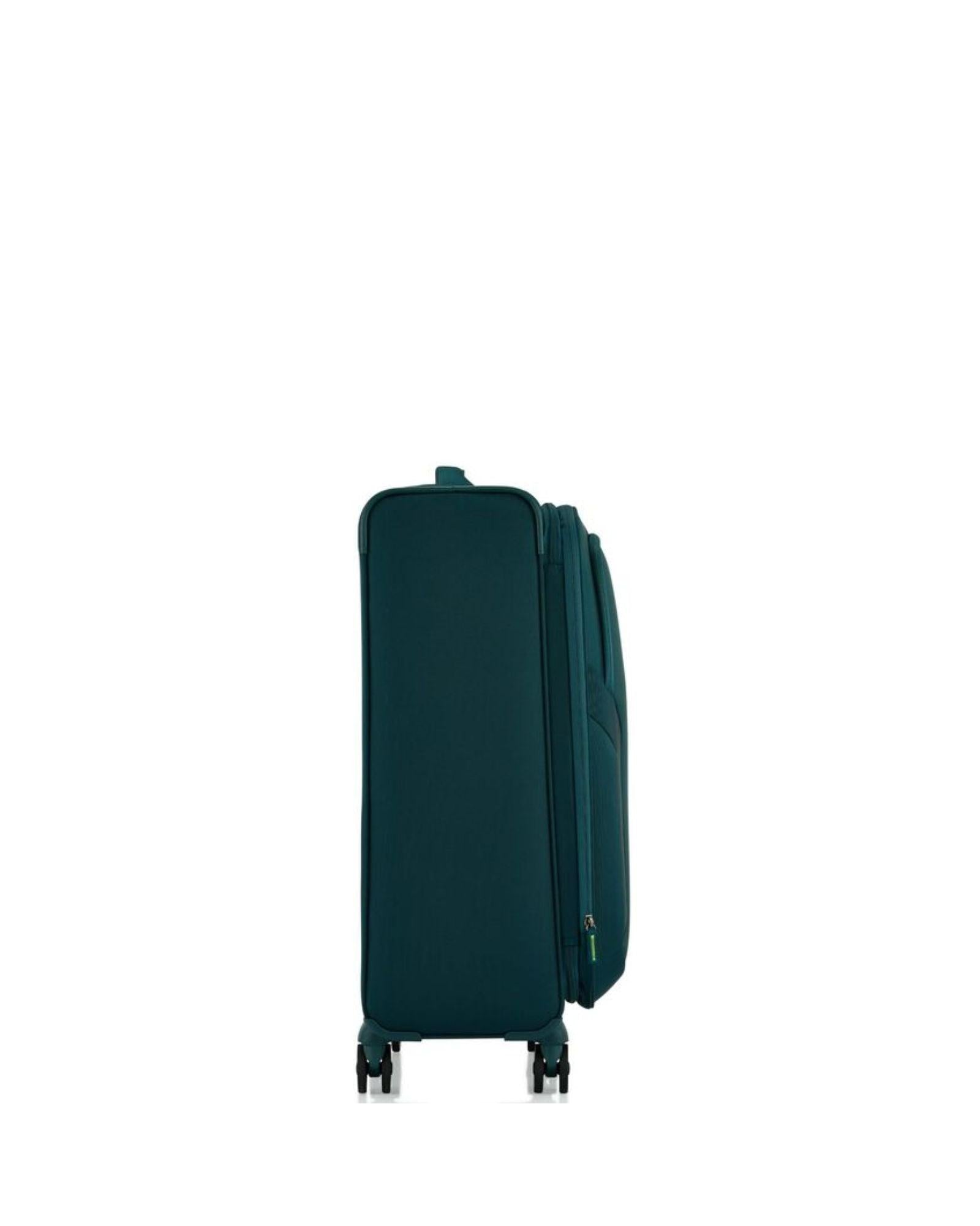 American Tourister Applite 5 Expandable Softside 3-Piece Spinner Luggage Set - Varsity Green Image 4