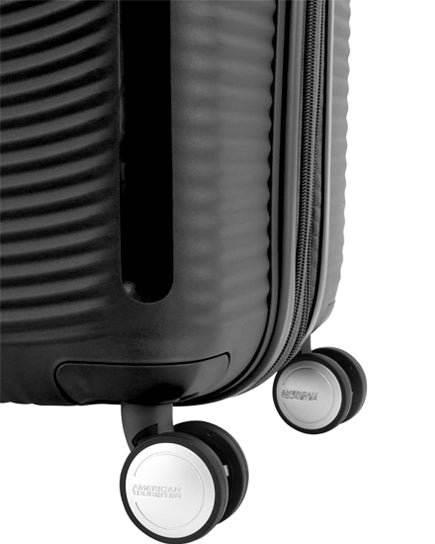 American Tourister Curio 2 Expandable Hardside Carry-On Spinner Suitcase - 55cm - Black Image 6