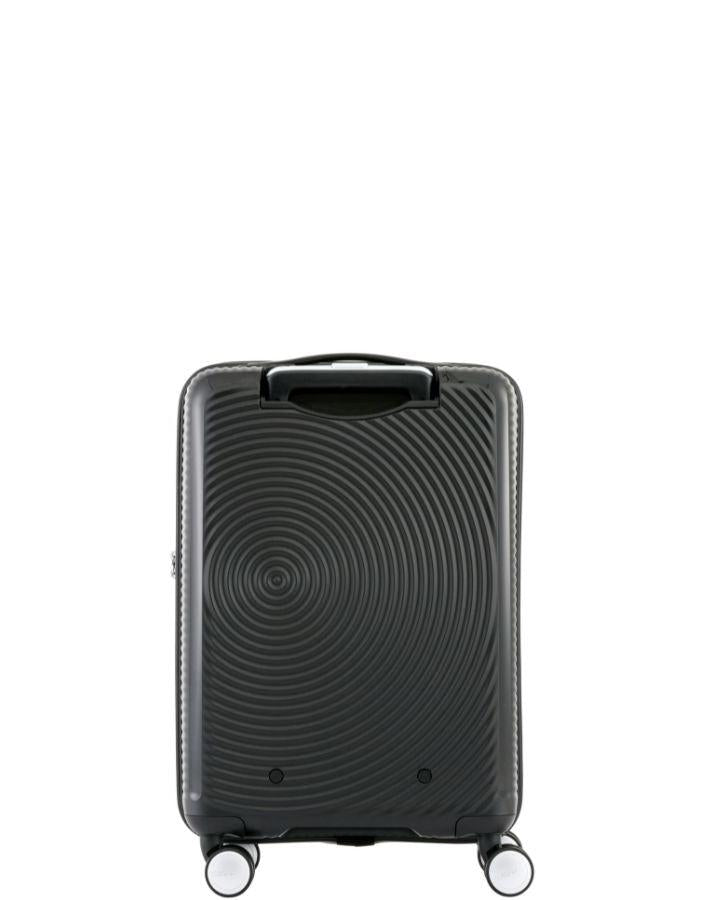 American Tourister Curio 2 Expandable Hardside Carry-On Spinner Suitcase - 55cm - Black Back Image 3