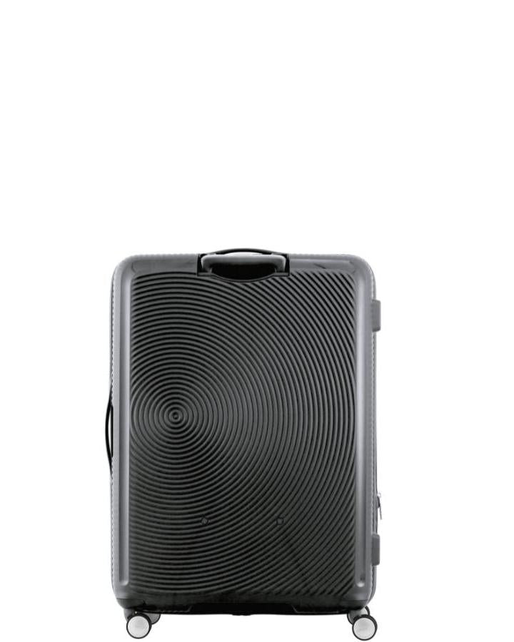 American Tourister Curio 2 Expandable Hardside Medium Spinner Suitcase - 69cm - Black Back Image 3