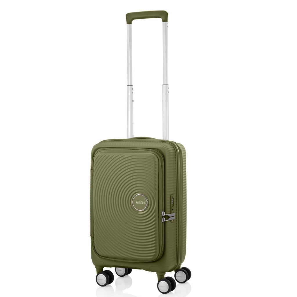 American Tourister Curio Book Opening Hardside Carry-On Spinner Suitcase - 55cm - Khaki