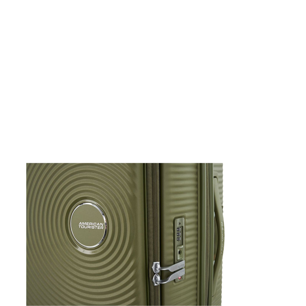 American Tourister Curio Book Opening Hardside Carry-On Spinner Suitcase - 55cm - Khaki