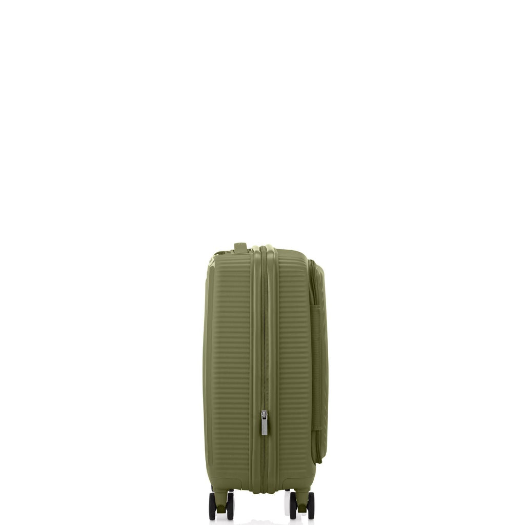 American Tourister Curio Book Opening Hardside Carry-On Spinner Suitcase - 55cm - Khaki