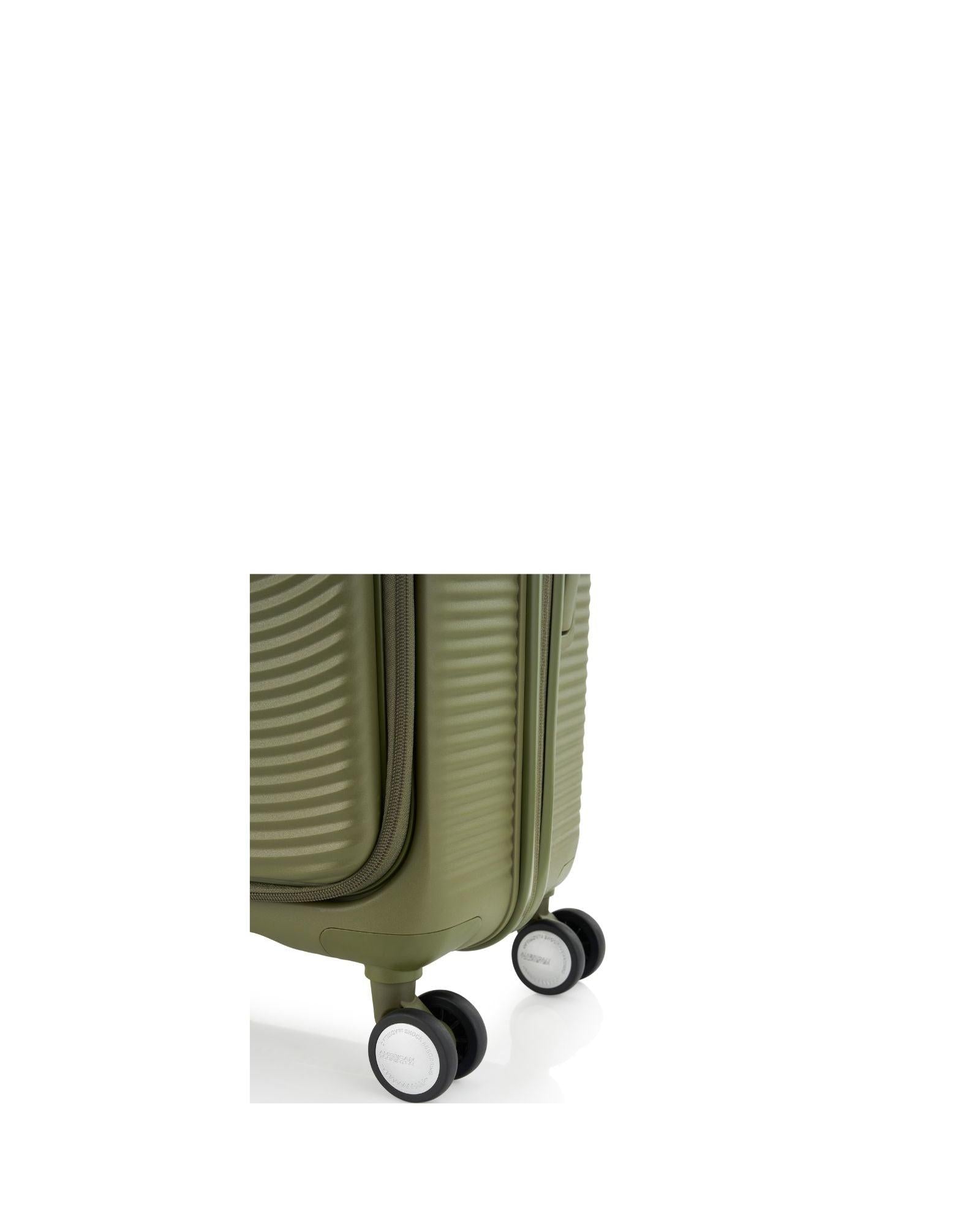 American Tourister Curio Book Opening Hardside Carry-On Spinner Suitcase - 55cm - Khaki