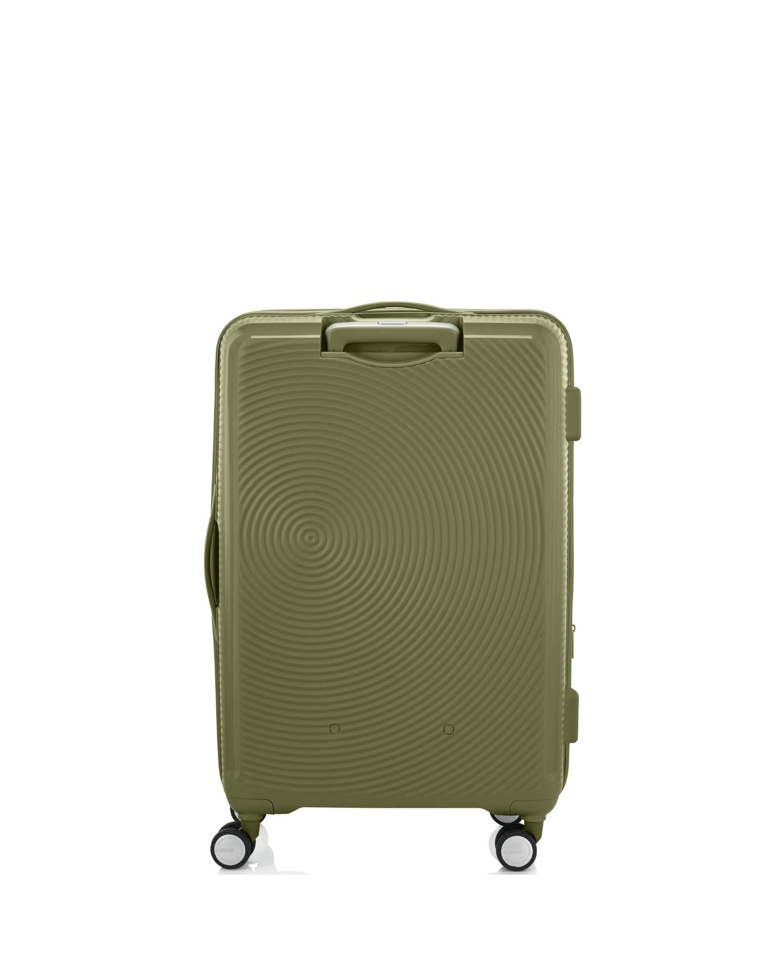 American Tourister Curio Book Opening Hardside Large Spinner Suitcase - 75cm - Khaki Back Image 3