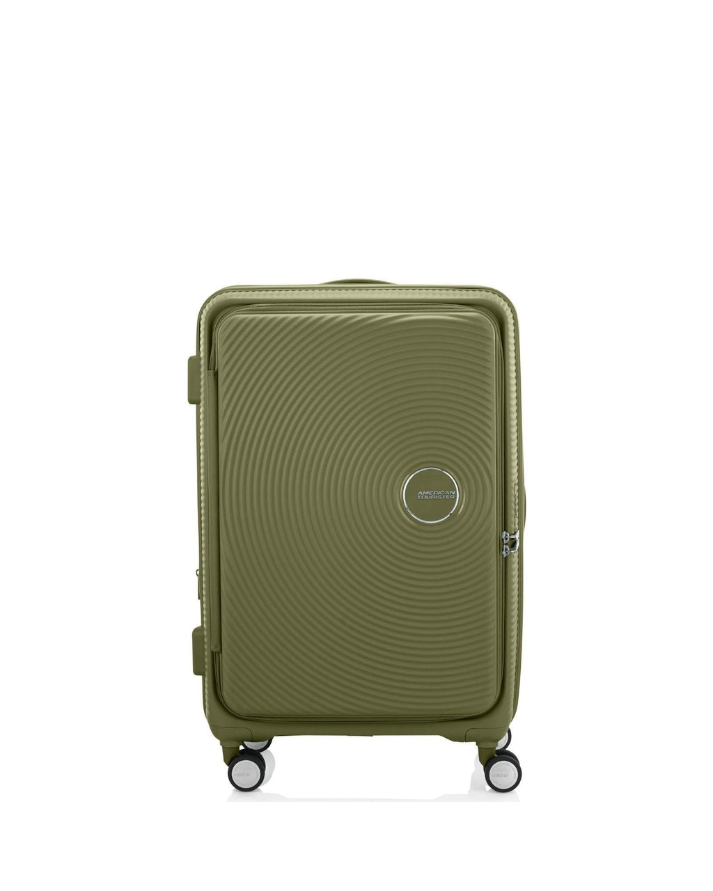 American Tourister Curio Book Opening Hardside Large Spinner Suitcase - 75cm - Khaki Front Image 2