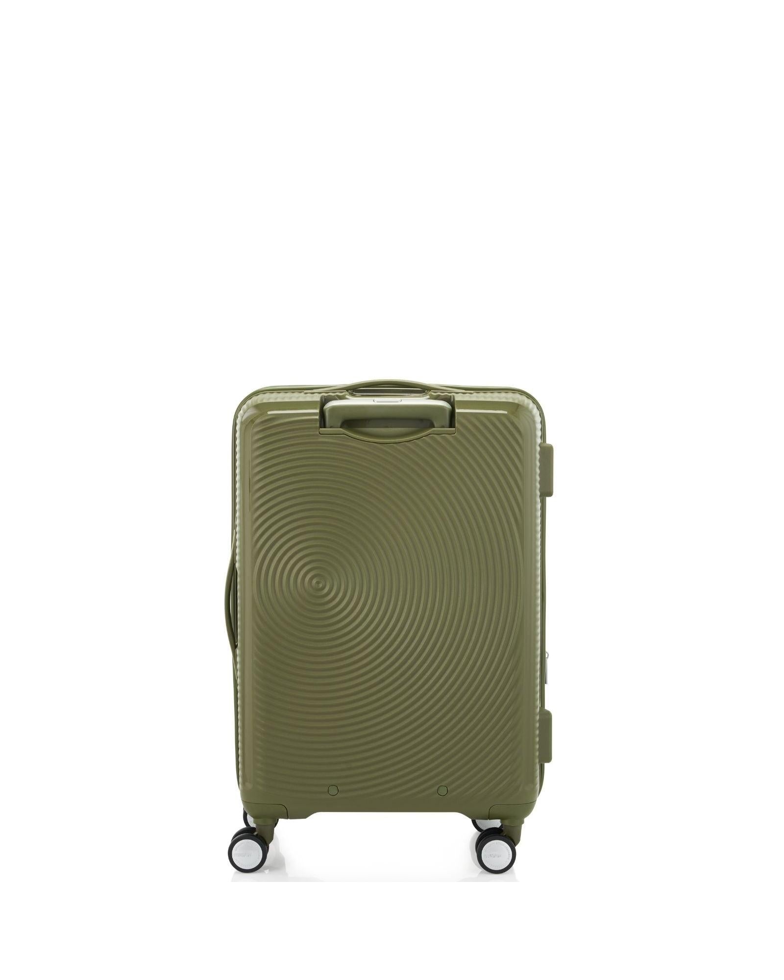 American Tourister Curio Book Opening Hardside Medium Spinner Suitcase - 68cm - Khaki Back Image 3