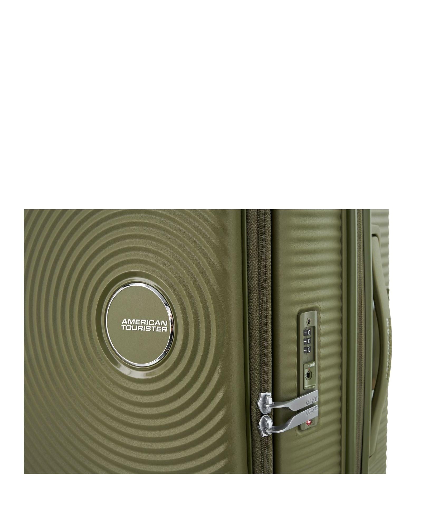 American Tourister Curio Book Opening Hardside 3-Piece Spinner Luggage Set - Khaki