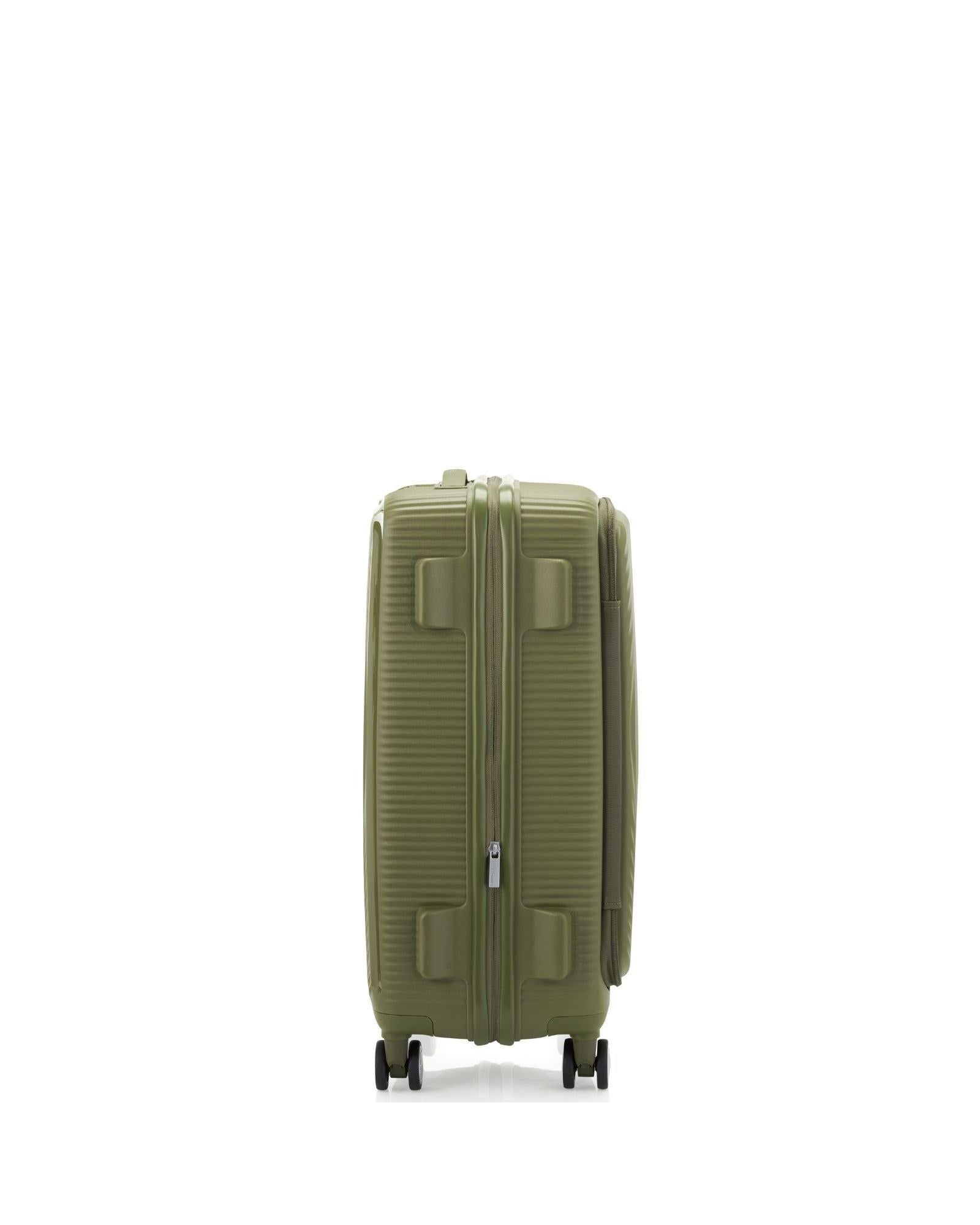 American Tourister Curio Book Opening Hardside 3-Piece Spinner Luggage Set - Khaki
