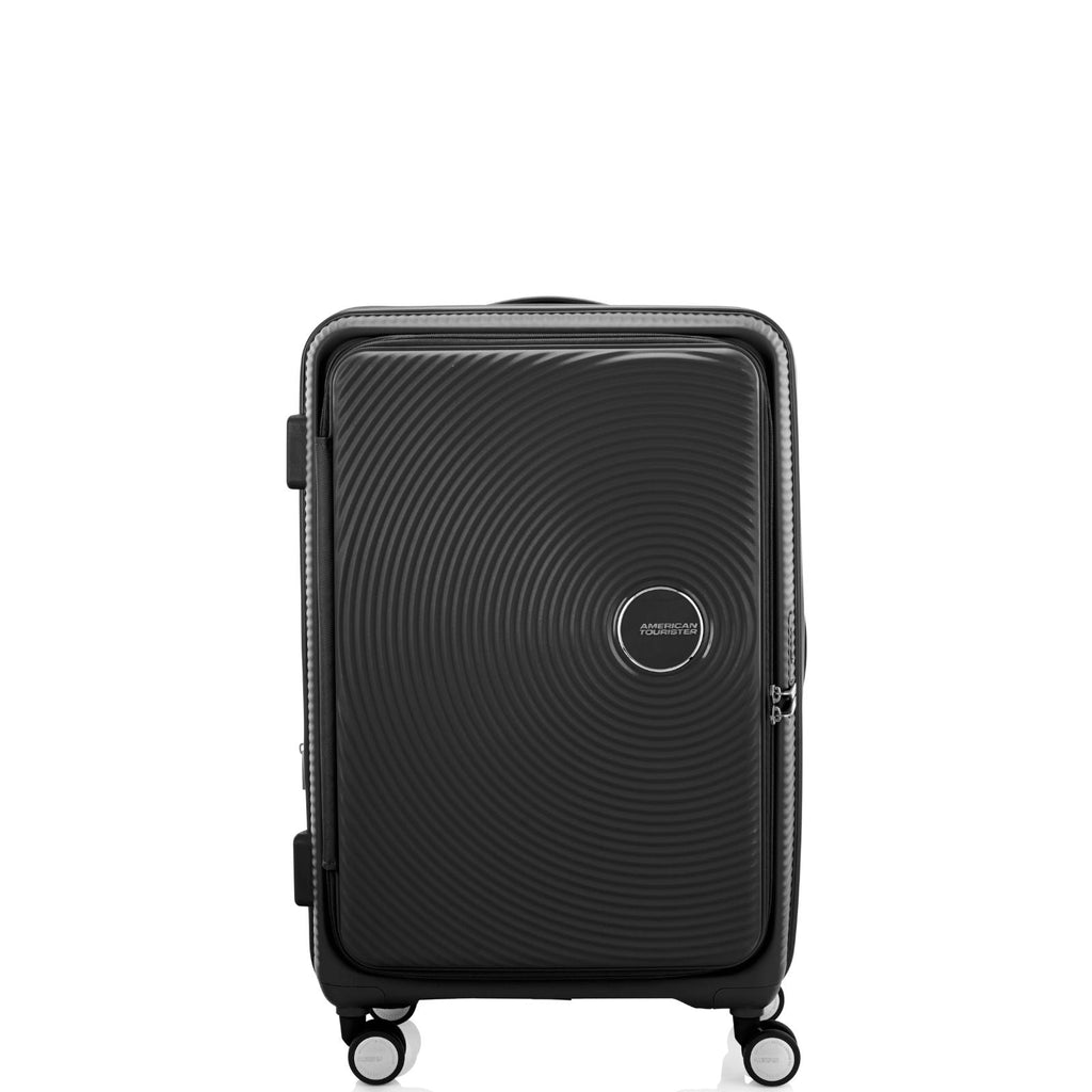 American Tourister Curio Book Opening Hardside 3-Piece Spinner Luggage Set - Black