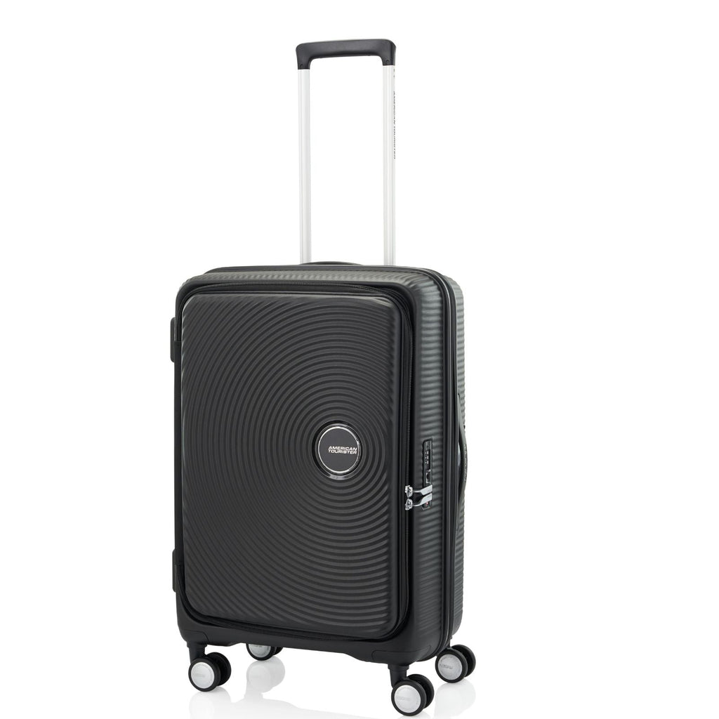 American Tourister Curio Book Opening Hardside Medium Spinner Suitcase - 68cm - Black