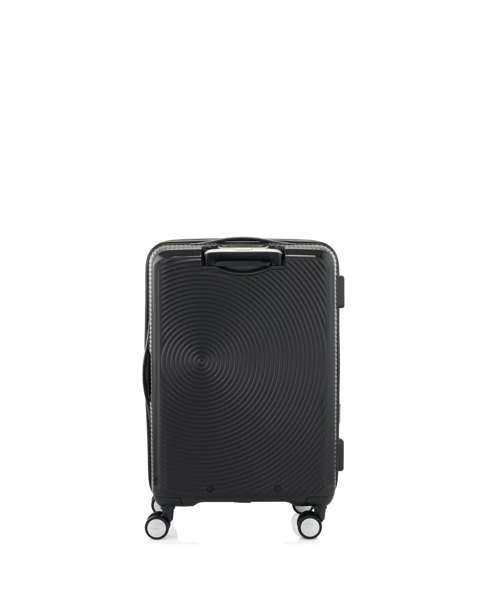 American Tourister Curio Book Opening Hardside Medium Spinner Suitcase - 68cm - Black Back Image 4