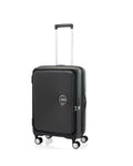 American Tourister Curio Book Opening Hardside Medium Spinner Suitcase - 68cm - Black Front Left Image 1
