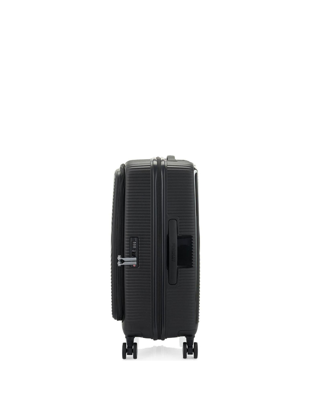 American Tourister Curio Book Opening Hardside Medium Spinner Suitcase - 68cm - Black Image 5