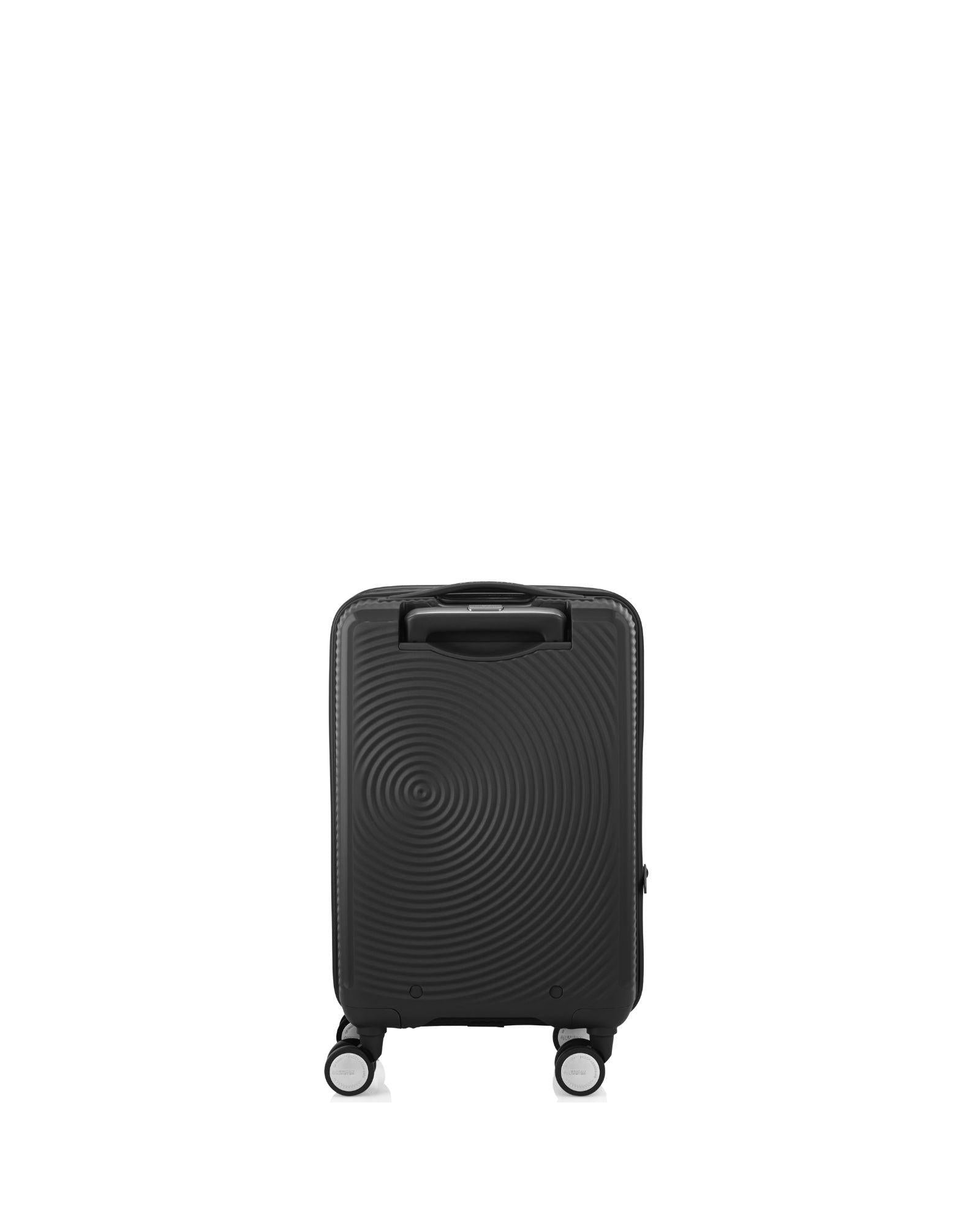 American Tourister Curio Book Opening Hardside Carry-On Spinner Suitcase - 55cm - Black Back Image 4