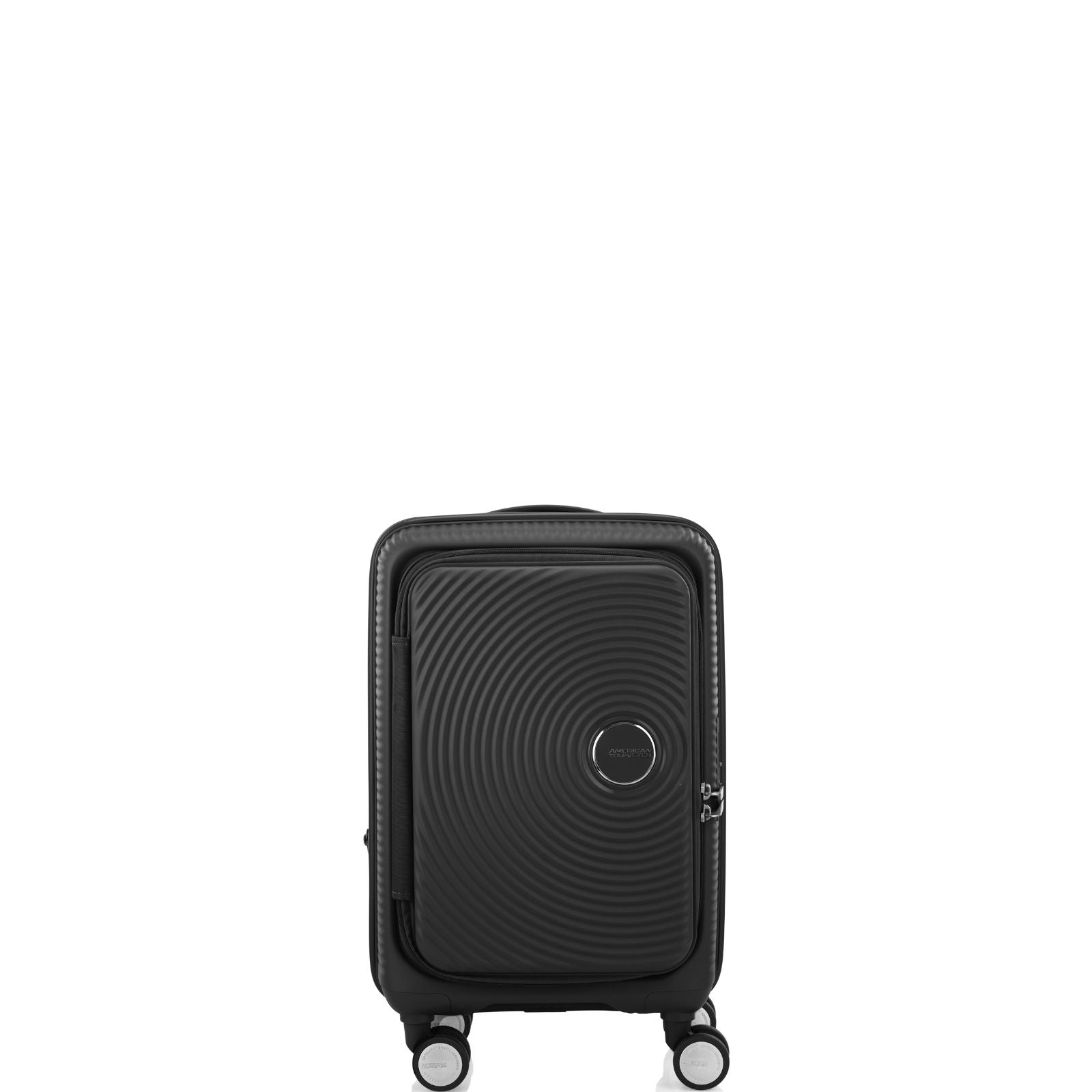 American Tourister Curio Book Opening Hardside Carry-On Spinner Suitcase - 55cm - Black