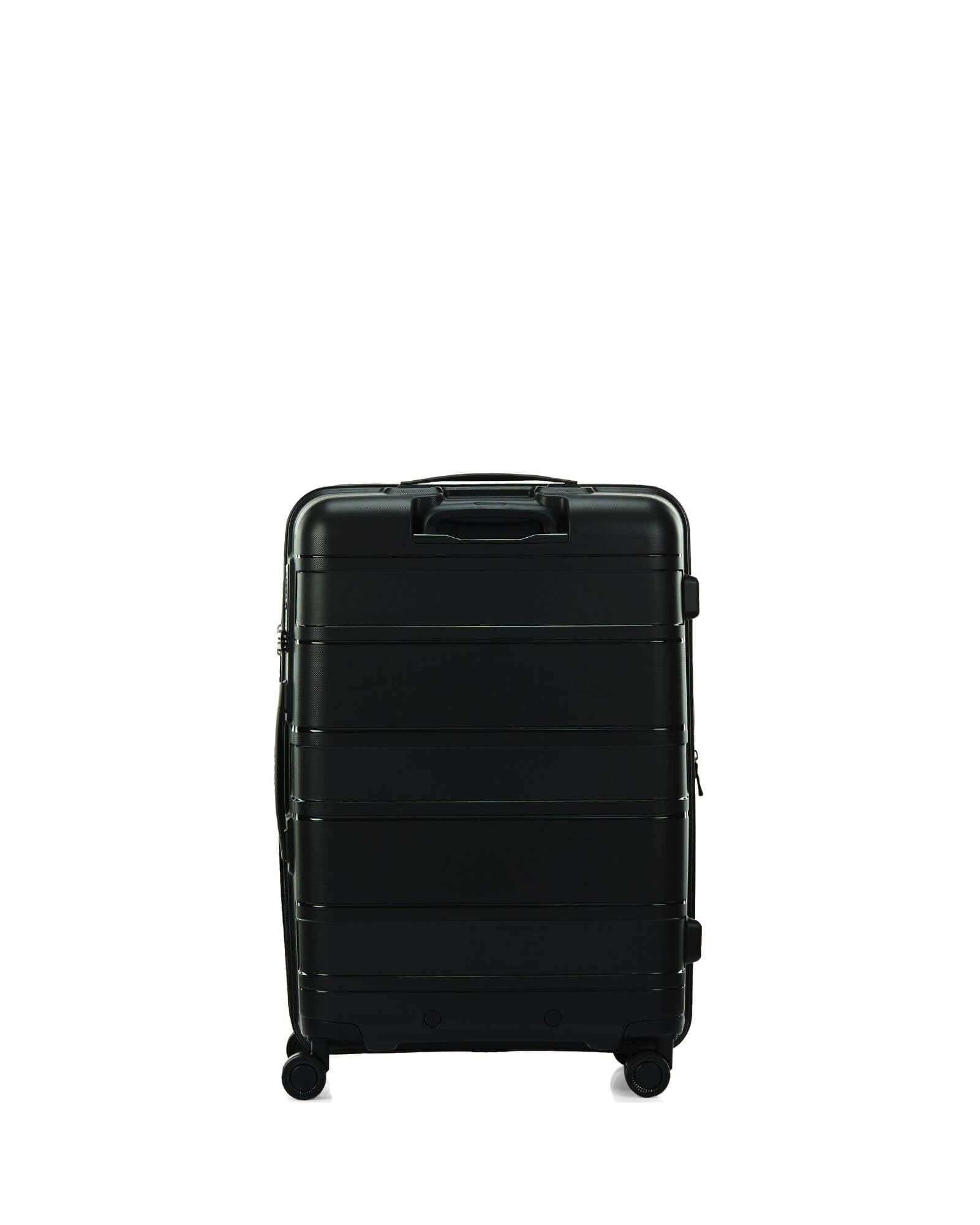 American Tourister Light Max Hardside Medium Spinner Suitcase - 69cm - Black Back Image 3