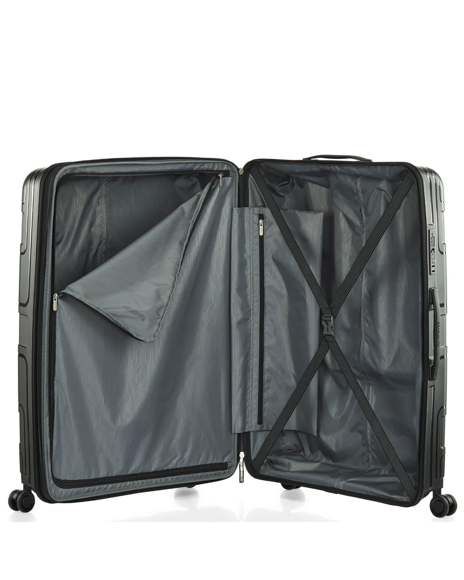 American Tourister Light Max Hardside 3-Piece Spinner Luggage Set - Black