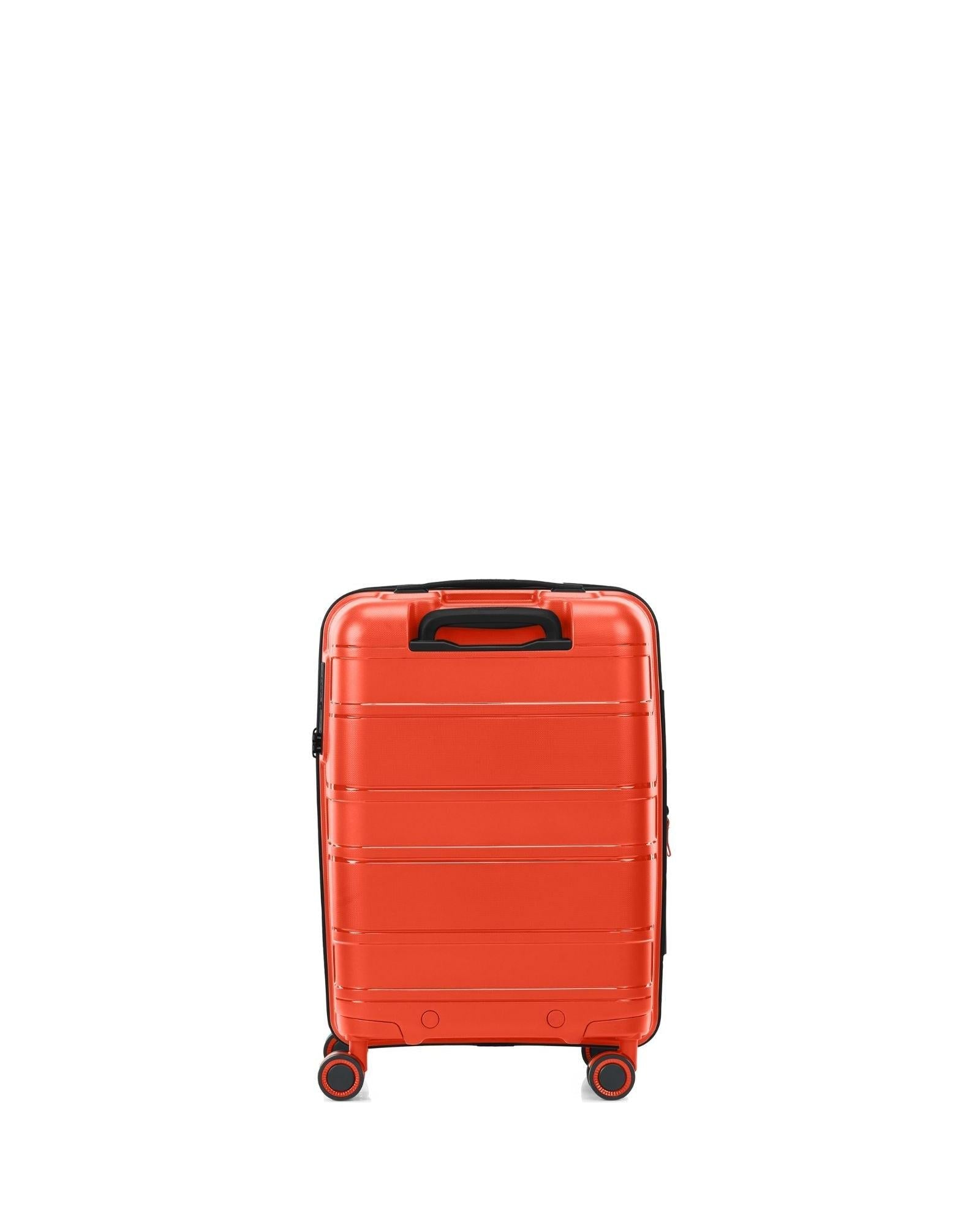 American Tourister Light Max Hardside Carry-On Spinner Suitcase - 55cm - Flame Orange Back Image 4