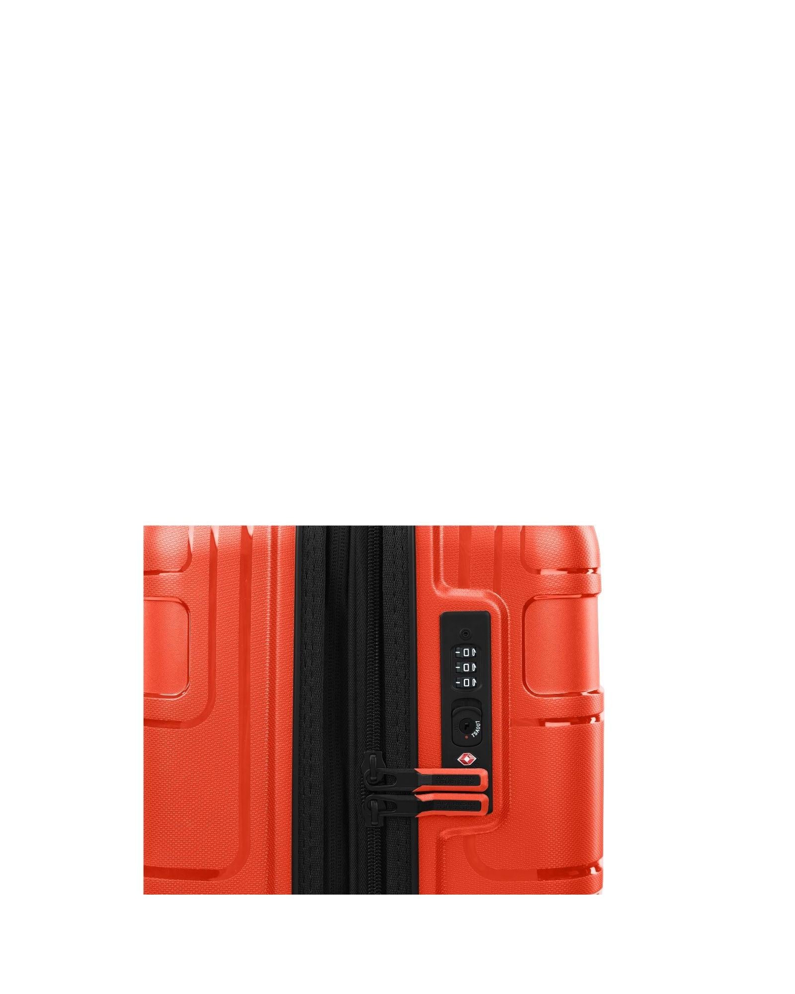 American Tourister Light Max Hardside Carry-On Spinner Suitcase - 55cm - Flame Orange Image 8