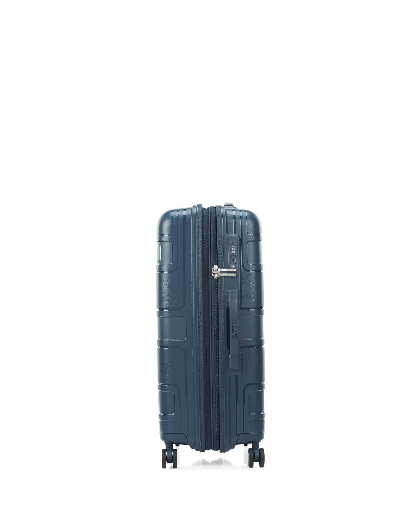 American Tourister Light Max Hardside Medium Spinner Suitcase - 69cm - Navy Image 4
