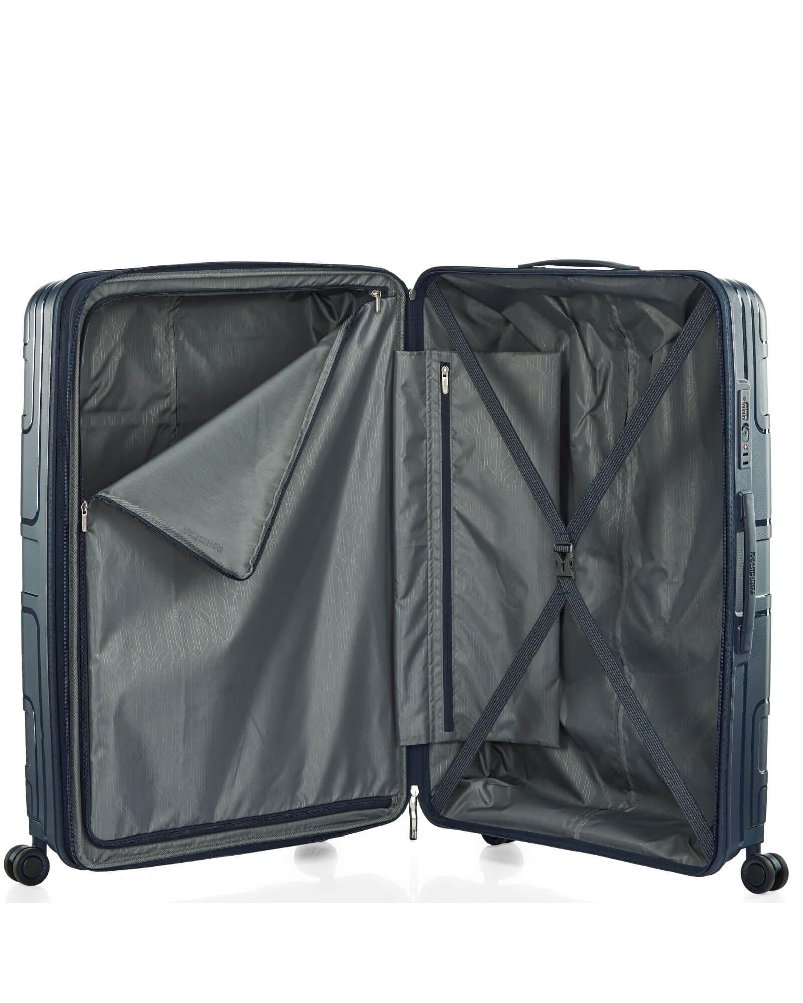 American Tourister Light Max Hardside 3-Piece Spinner Luggage Set - Navy