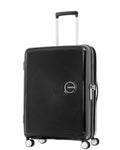 American Tourister Curio 2 Expandable Hardside Medium Spinner Suitcase - 69cm - Black Front Right Image 1
