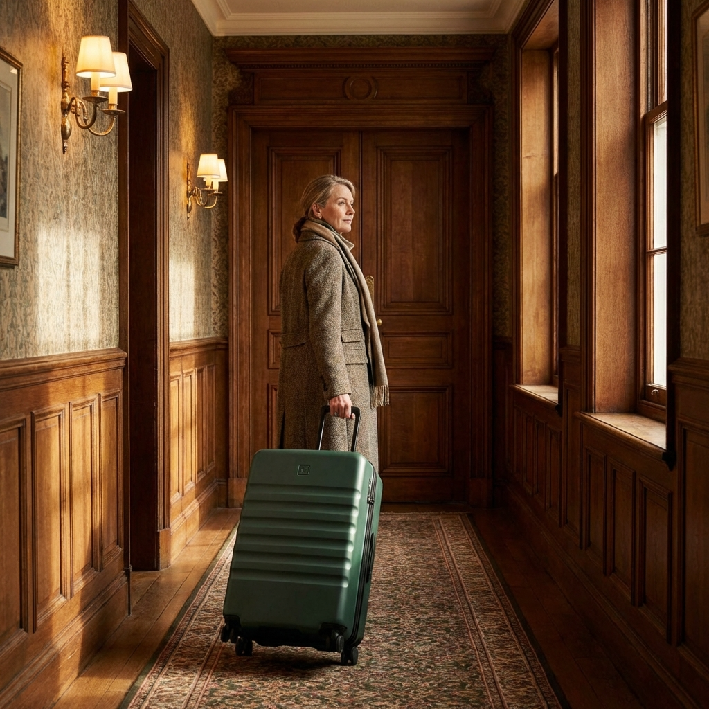 Antler Icon Stripe Expandable Hardside Large Spinner Suitcase - 78cm - Green Image 7
