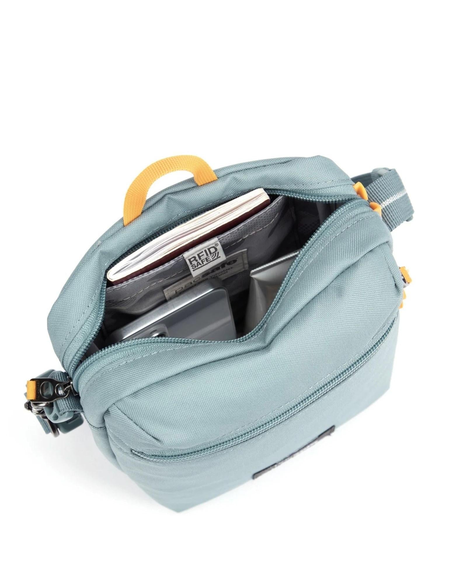 Pacsafe GO Anti-Theft Festival Crossbody Bag - 4.5L - Fresh Mint Interior Image 7