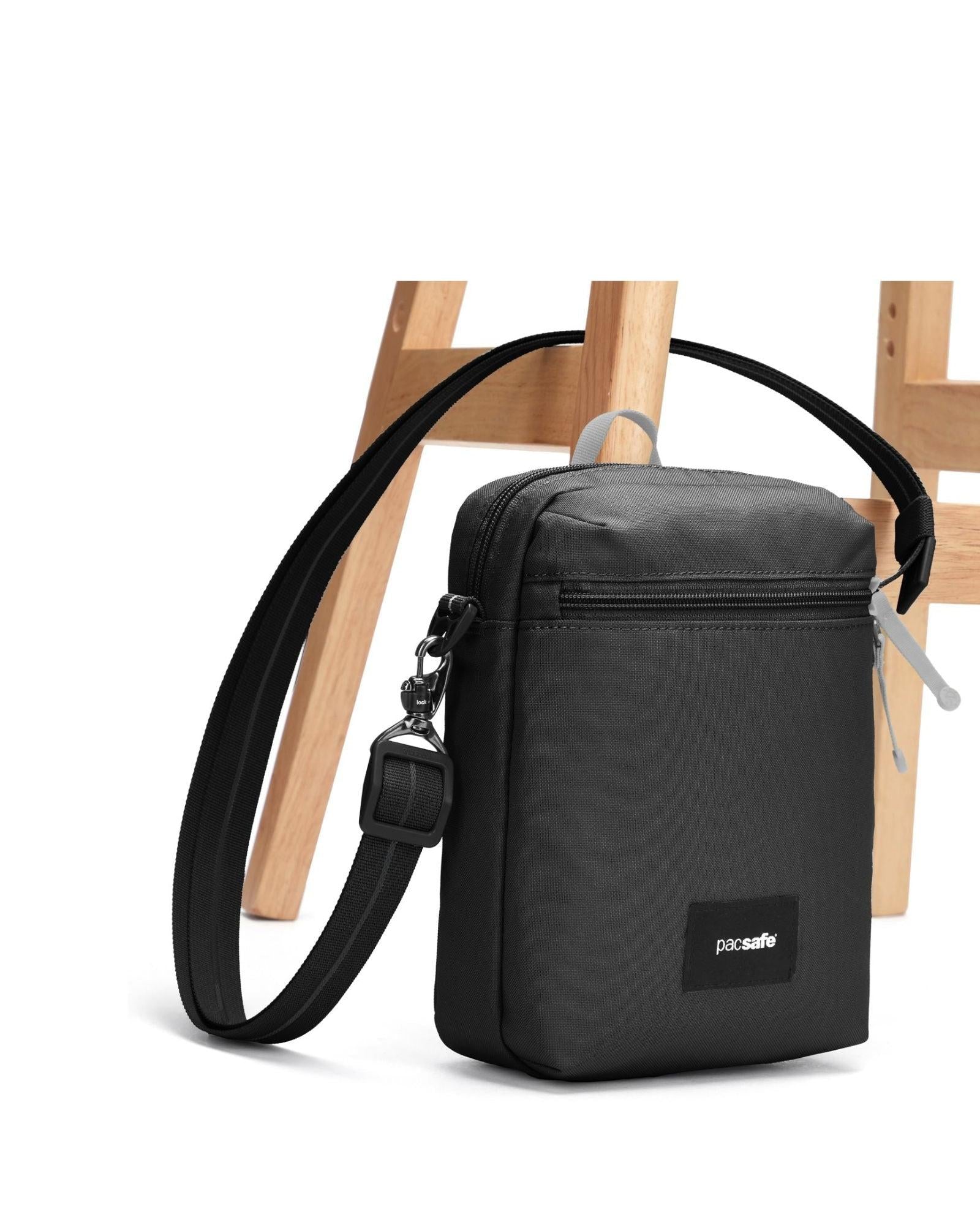 Pacsafe GO Anti-Theft Festival Crossbody Bag - 4.5L - Jet Black Front Left Image 2