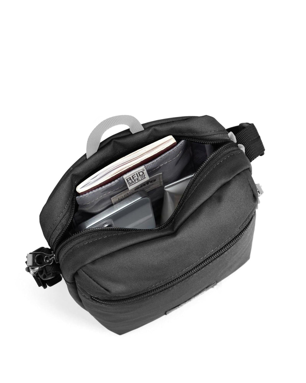 Pacsafe GO Anti-Theft Festival Crossbody Bag - 4.5L - Jet Black Interior Image 7