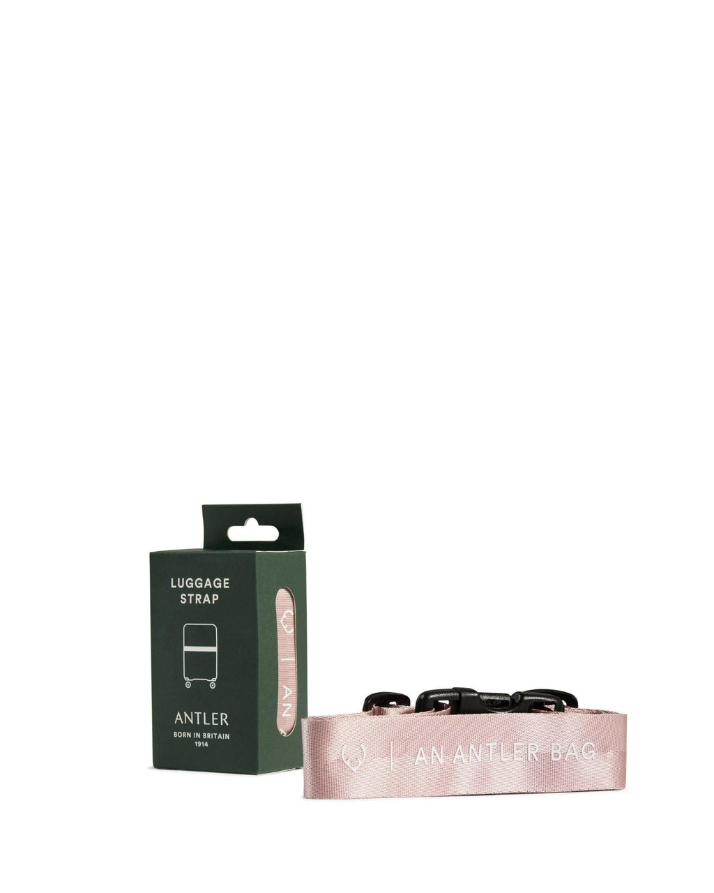 Antler Classic Luggage Strap - 35mm - Moorland Pink